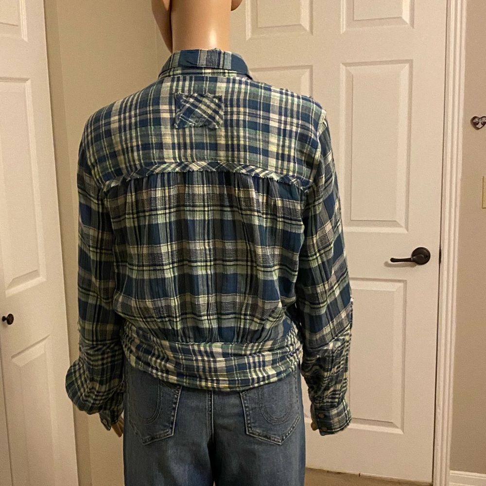 Free People Western Plaid Shirt - Picture 9 of 11